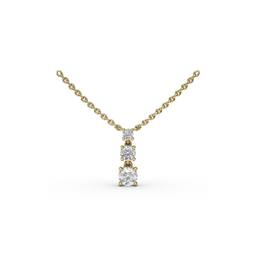 Fana Diamond Fashion Necklace N5137-14kt-Yellow thumbnail 1