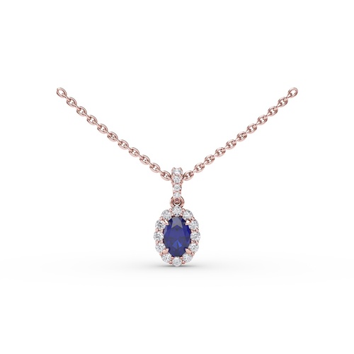 Fana Necklace Color Fine Jewelry P1834S-14kt-Rose