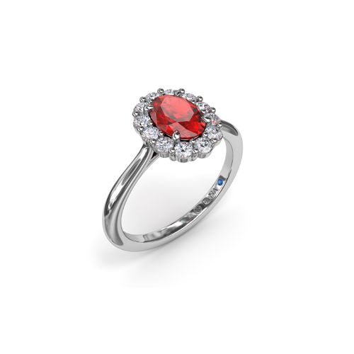 Fana Color Fashion Ring R1835R-14kt-White thumbnail 2