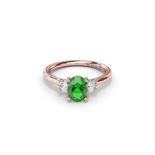Fana Ring Color Fashion R1852E-14kt-Rose