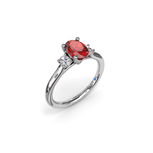 Fana Color Fashion Ring R1852R-14kt-White thumbnail 2