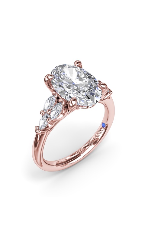 Fana Bridal Engagement Ring S4324-14kt-Rose