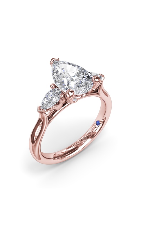 Fana Bridal Engagement Ring S4340-14kt-Rose