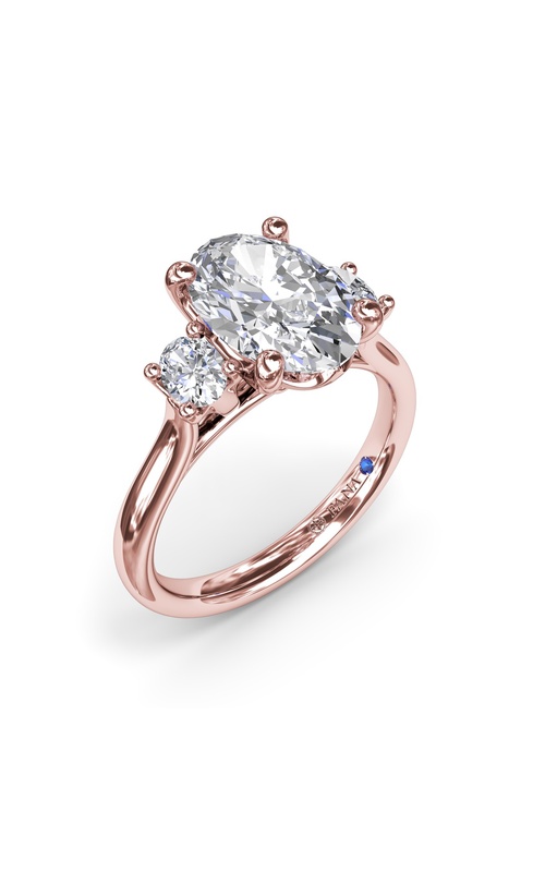 Fana Bridal Engagement Ring S4341-14kt-Rose