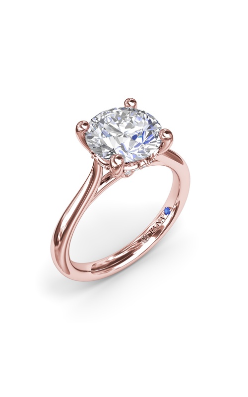 Fana Bridal Engagement Ring S4349-14kt-Rose