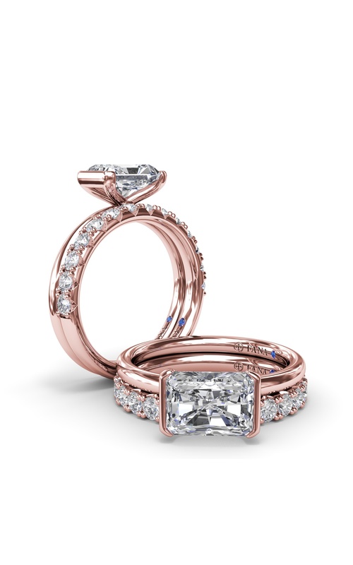 Fana Bridal Engagement Ring S4354-14kt-Rose