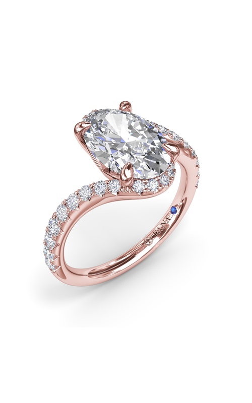 Fana Bridal Engagement Ring S4393-14kt-Rose