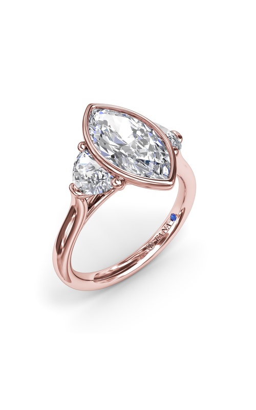 Bridal 14K Rose Gold Engagement Ring S4396-14kt-Rose