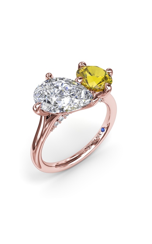 Fana Bridal Engagement Ring S4397-14kt-Rose