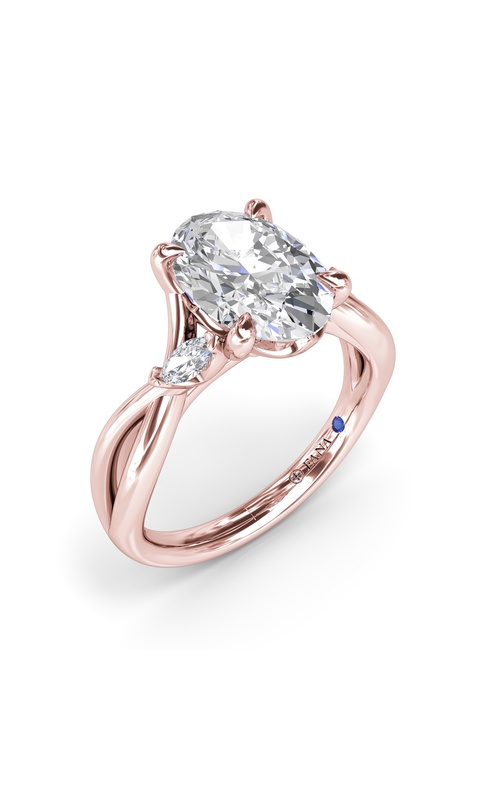 Fana Bridal Engagement Ring S4401-14kt-Rose