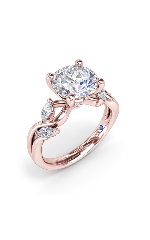 Fana Bridal Engagement Ring S4408-14kt-Rose