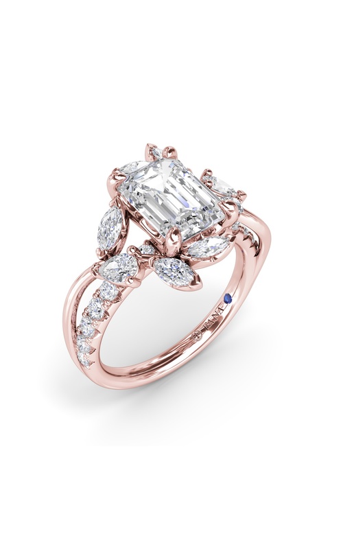 Fana Bridal Engagement Ring S4410-14kt-Rose