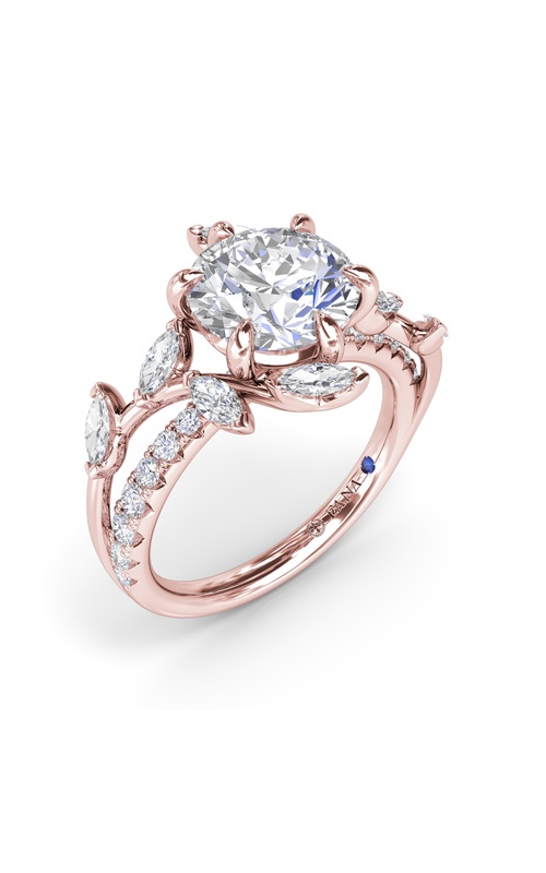 Fana Bridal Engagement Ring S4412-14kt-Rose