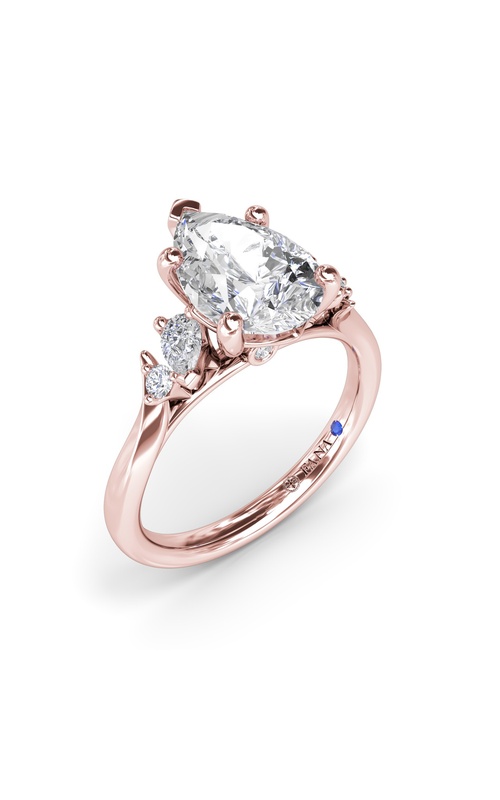 Fana Bridal Engagement Ring S4416-14kt-Rose
