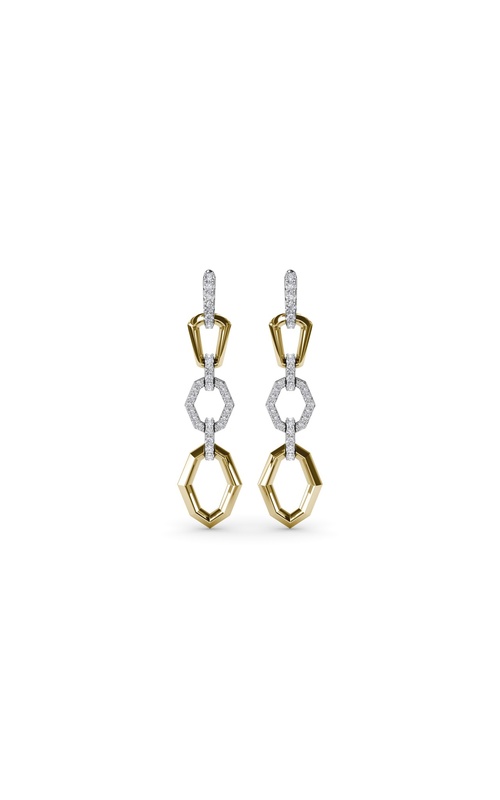 Fana Lynq Collection Earring ER5231-18kt-Yellow-White
