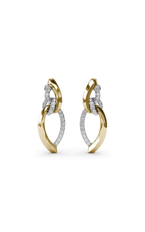 Fana Spyre Collection Earring ER5246-18kt-Yellow-White