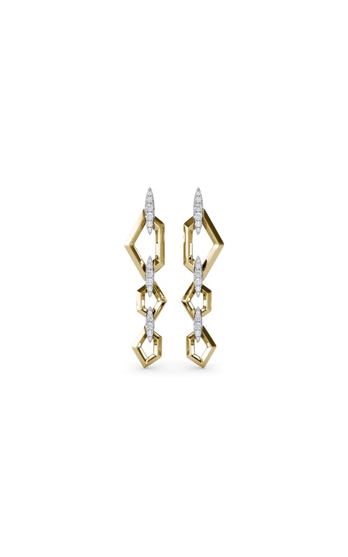 Fana Lynq Collection Earring ER5356-18kt-Yellow-White