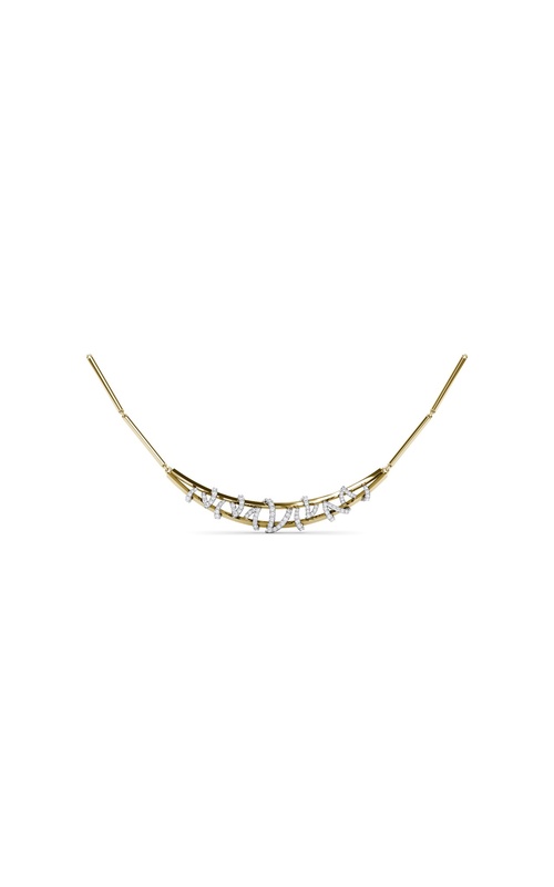 Fana Spyre Collection Necklace N5247-18kt-Yellow-White