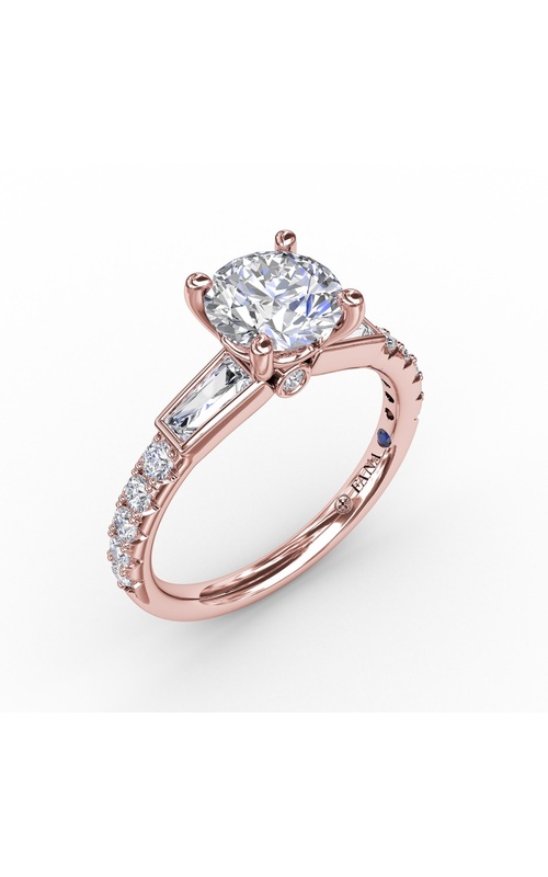 Bridal 14K Rose Gold Engagement Ring S3296-14kt-Rose