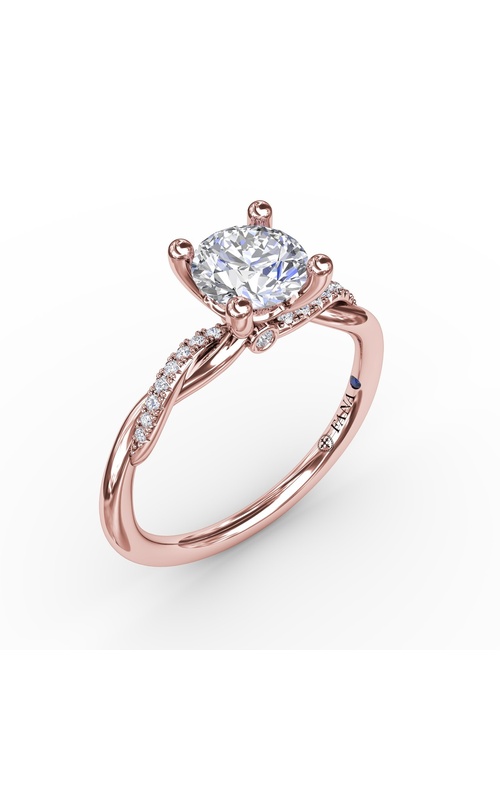 Bridal 14K Rose Gold Engagement Ring S4005-14kt-Rose