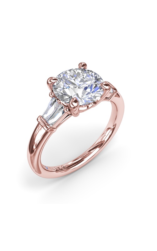 Bridal 14K Rose Gold Engagement Ring S4124-14kt-Rose