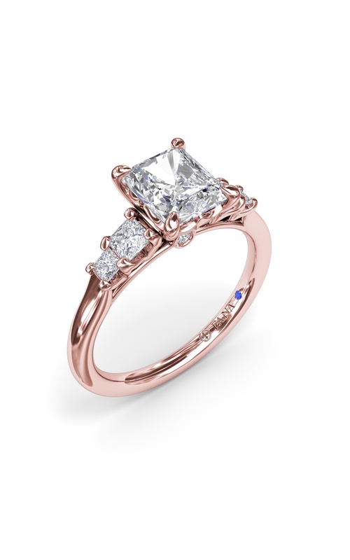 Fana Bridal Engagement Ring S4216-14kt-Rose