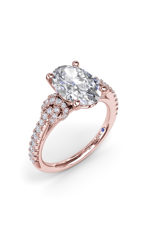Bridal 14K Rose Gold Engagement Ring S4235-14kt-Rose