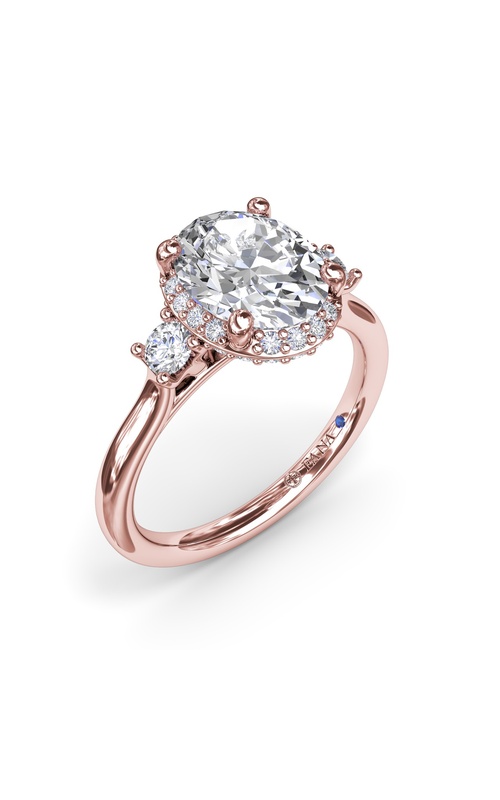 Bridal 14K Rose Gold Engagement Ring S4255-14kt-Rose
