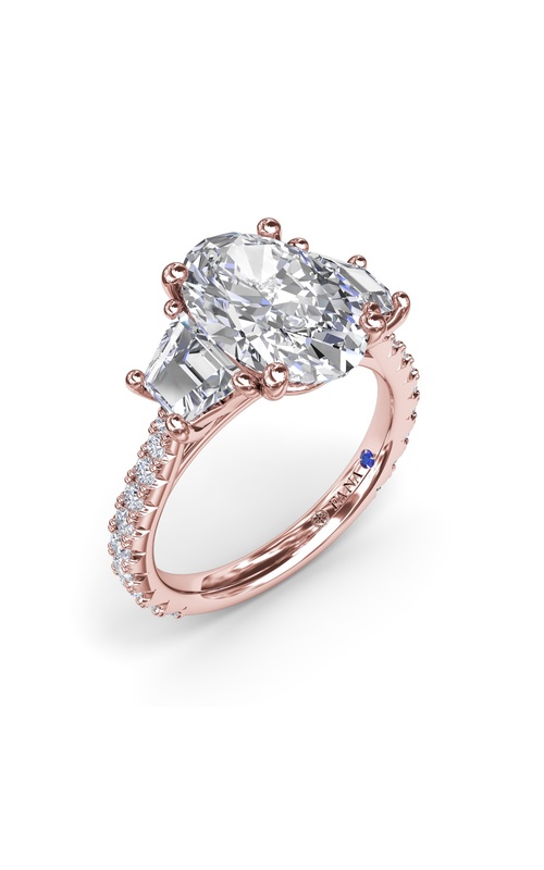 Fana Bridal Engagement Ring S4278-14kt-Rose
