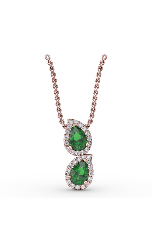 Fana Color Fashion Necklace P1699E-14kt-Rose