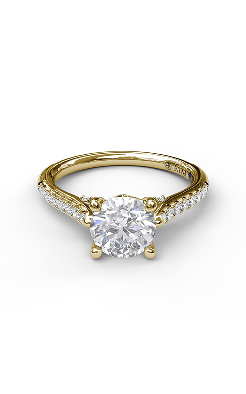 Fana Classic Engagement Ring S3058-14kt-Yellow Fana Classic Engagement Ring S3058-14kt-Yellow