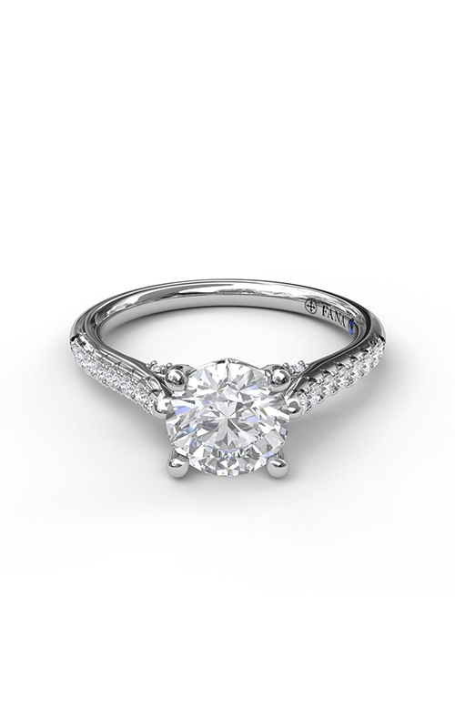 Fana Classic Engagement Ring S3058-14kt-White