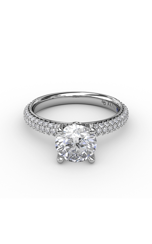 Fana Classic Engagement Ring S3208-18kt-White Fana Classic Engagement Ring S3208-18kt-White