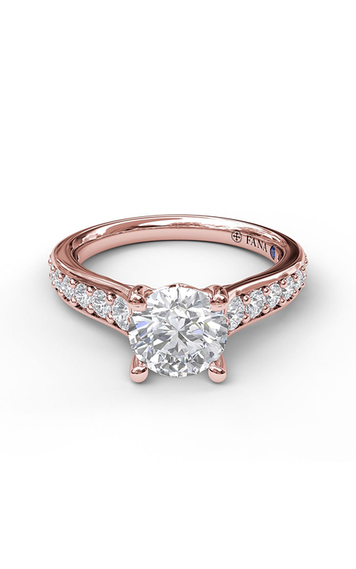 Fana Classic Engagement Ring S3531-18kt-Rose Fana Classic Engagement Ring S3531-18kt-Rose