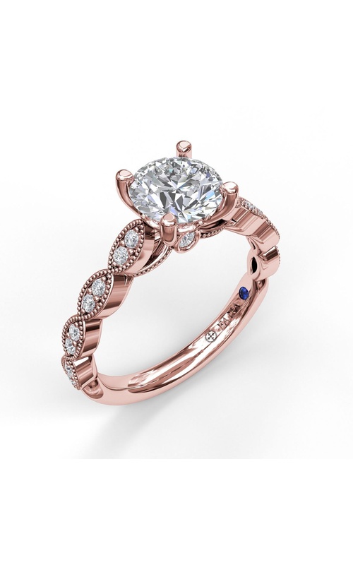 Fana Bridal Engagement Ring S3584-14kt-Rose