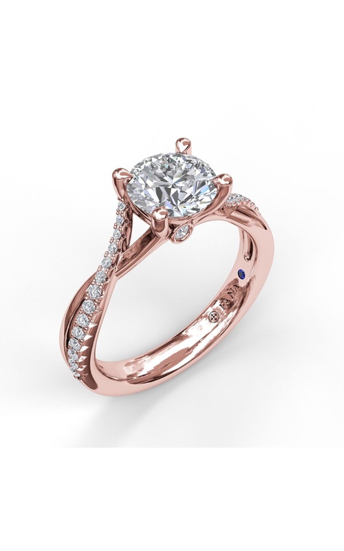 Fana Bridal Engagement Ring S3477-14kt-Rose