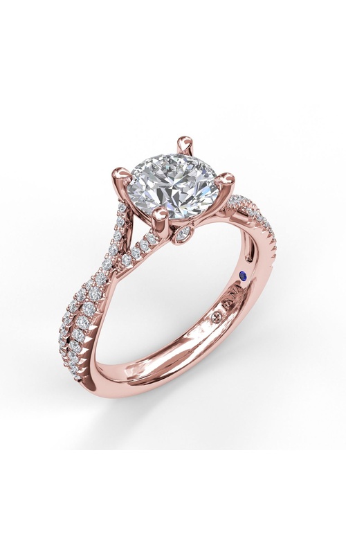 Fana Bridal Engagement Ring S3479-14kt-Rose