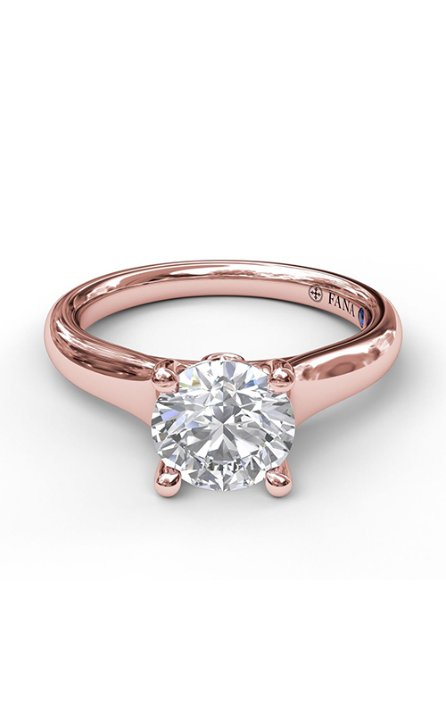 Fana Classic Engagement Ring S3621-14kt-Rose