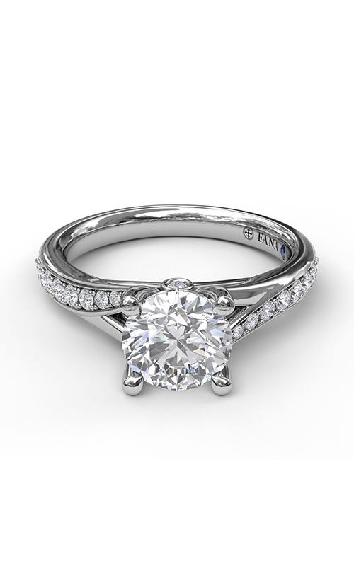 Fana Classic Engagement Ring S3593-14kt-White