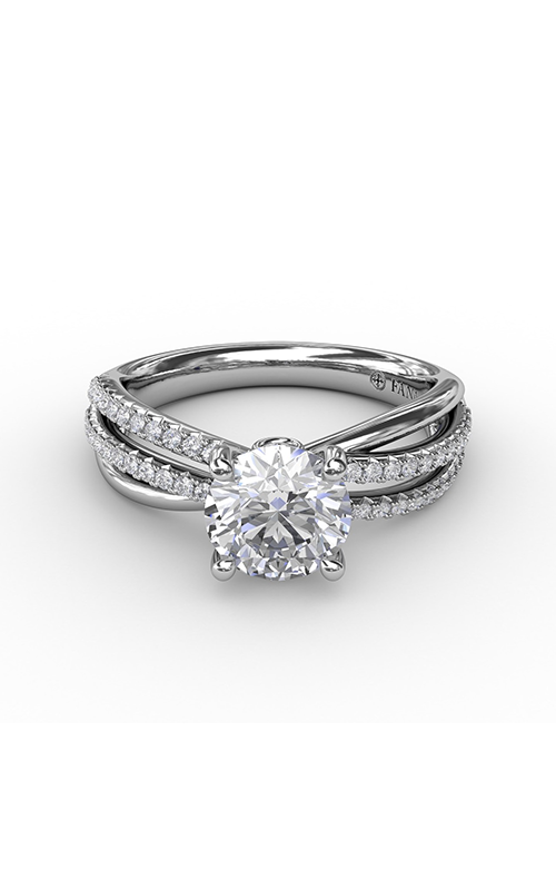 Fana Classic Engagement Ring S3114-14kt-White