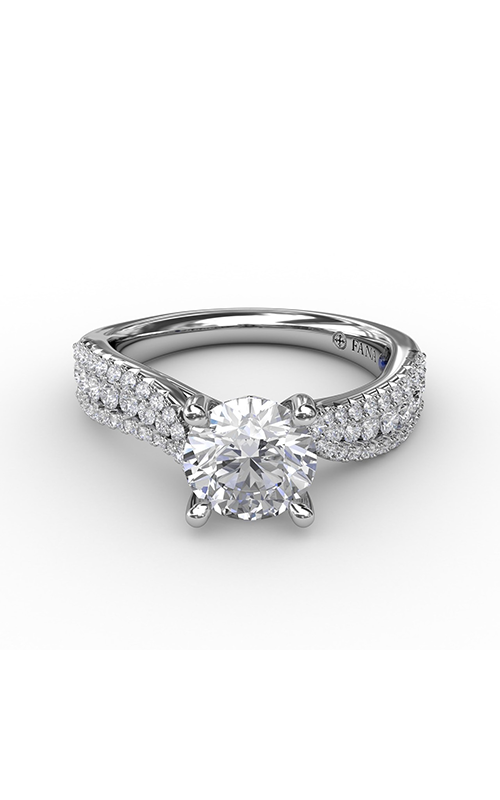 Fana Classic Engagement Ring S3115-Platinum