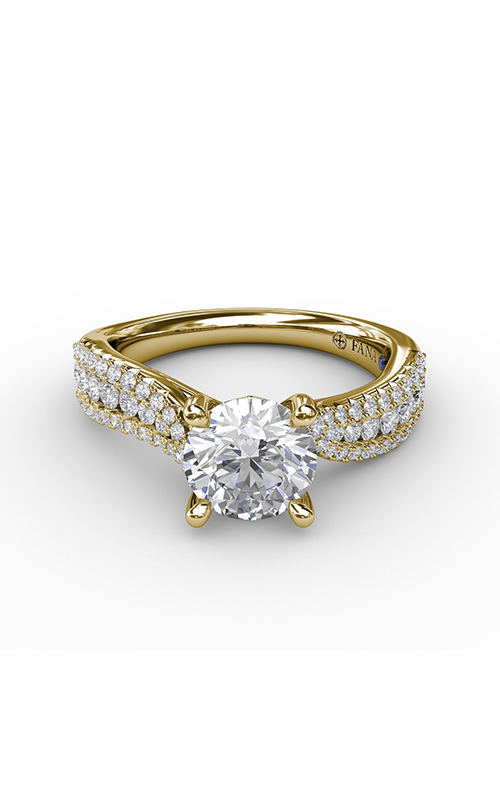 Fana Classic Engagement Ring S3115-18kt-Yellow