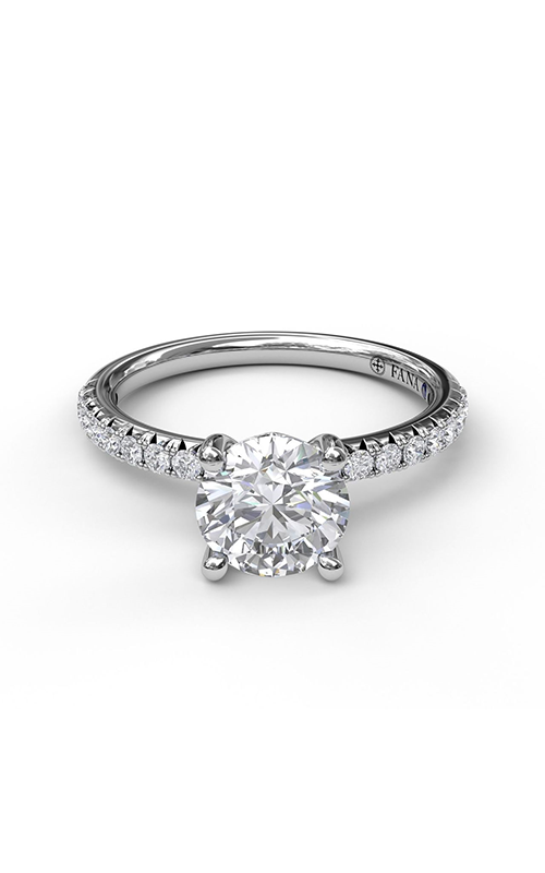 Fana Classic Engagement Ring S3028-14kt-White