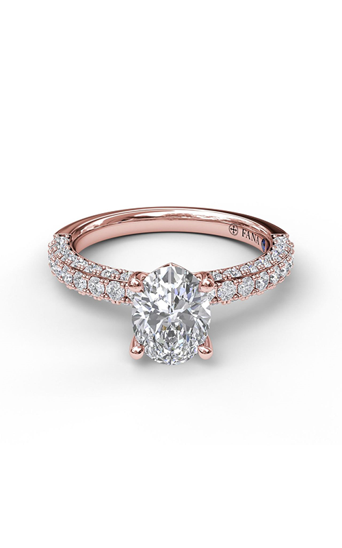 Fana Classic Engagement Ring S3035-14kt-Rose