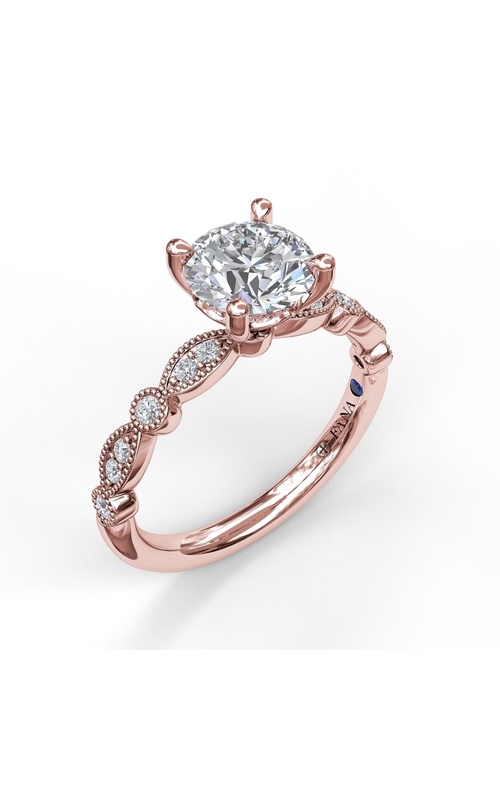 Fana Bridal Engagement Ring S3040-14kt-Rose
