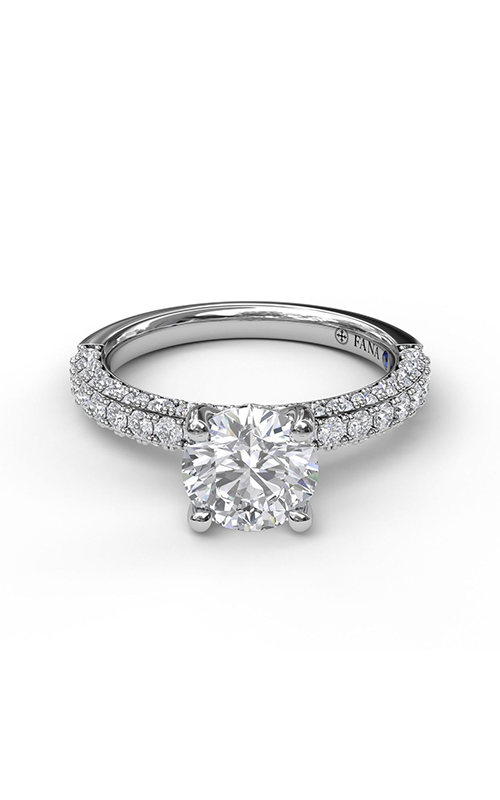 Fana Classic Engagement Ring S3033-14kt-White