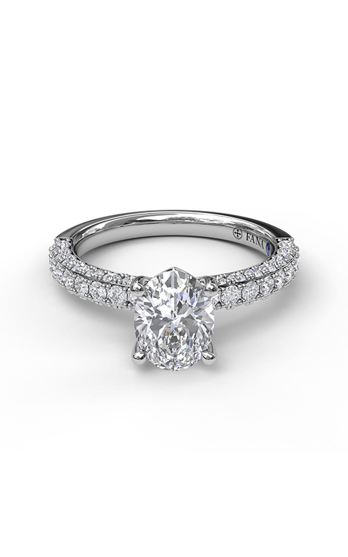 Fana Classic Engagement Ring S3035-14kt-White