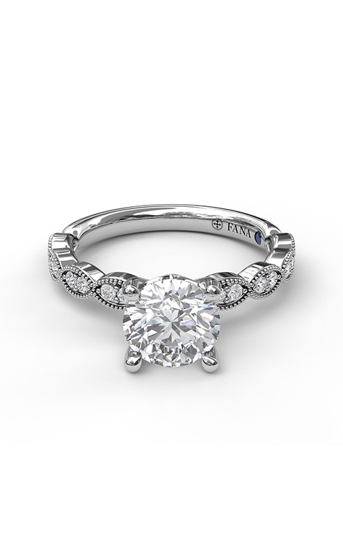 Fana Classic Engagement Ring S3038-14kt-White