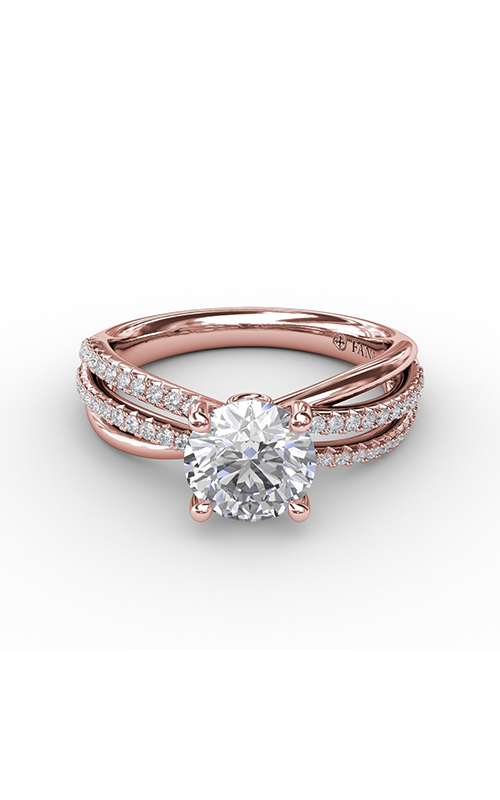 Fana Classic Engagement Ring S3114-14kt-Rose