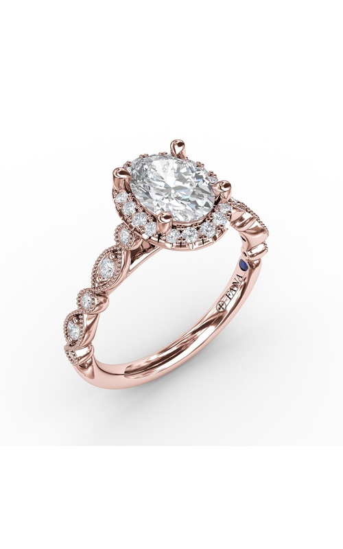 Fana Bridal Engagement Ring S3065-14kt-Rose